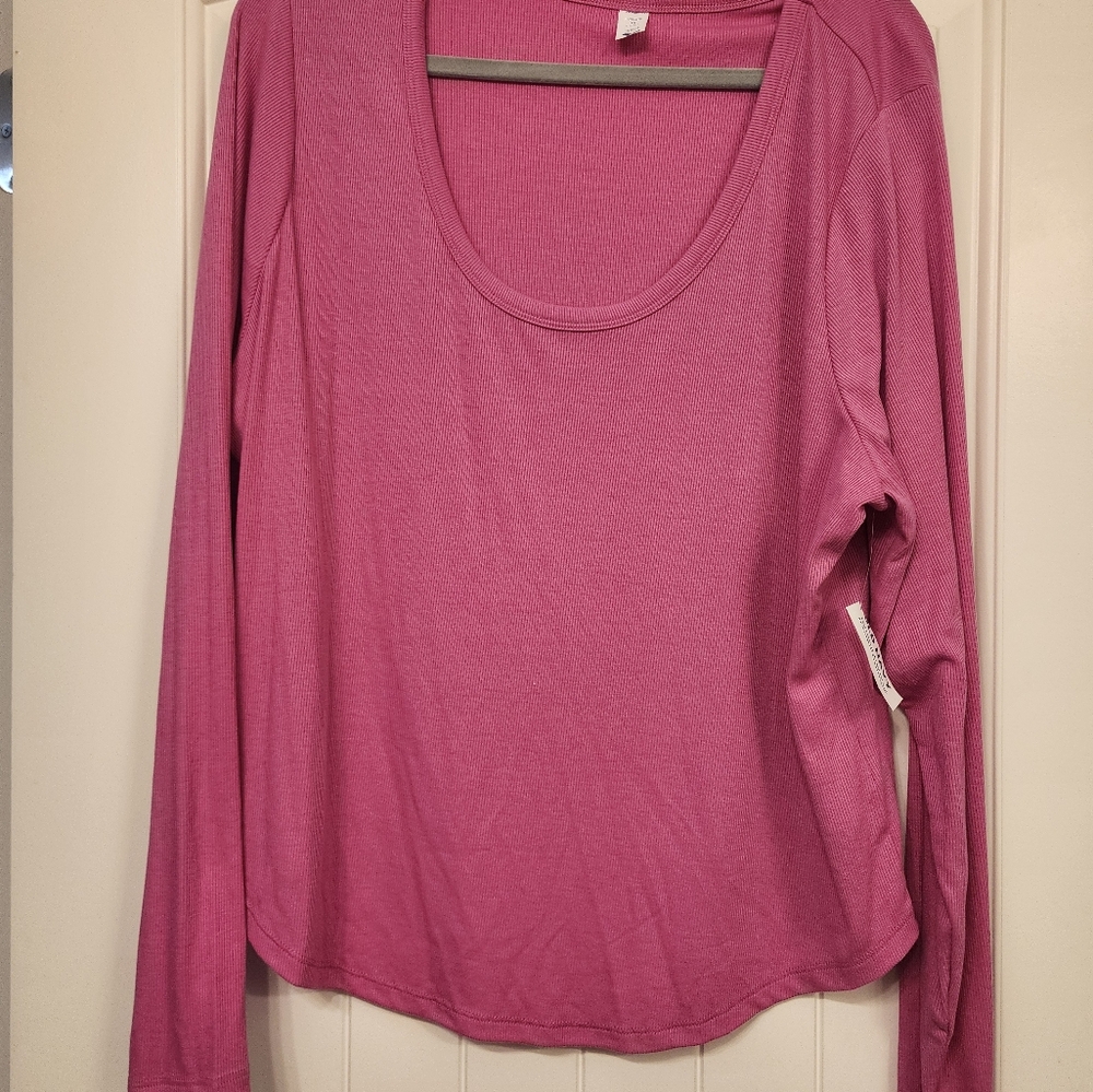 Pink long sleeve shirt